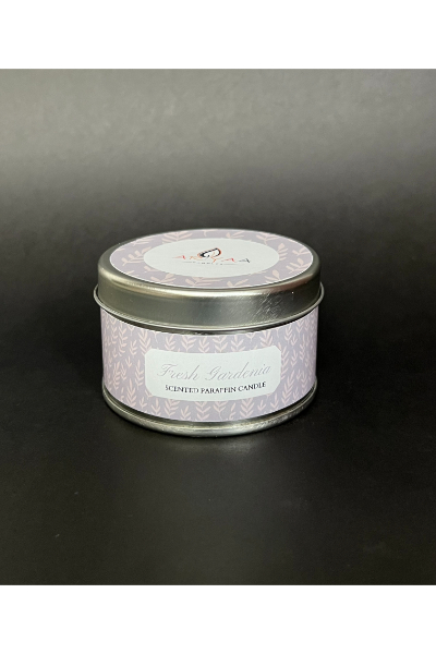 Paraffin Tin Candle - Fresh Gardenia 